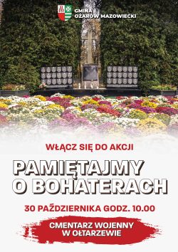 Zdjęcie do wpisu: Zapraszamy do udziału w akcji “Pamiętajmy o Bohaterach”