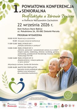 Zdjęcie do komunikatu: Konferencja dla Seniorów – Profilaktyka a zdrowie Seniora
