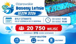 Zdjęcie do komunikatu: Ożarowskie Baseny Letnie w sezonie 2026