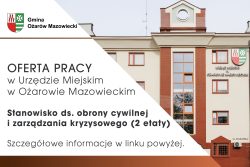 Zdjęcie do komunikatu: Nabór na stanowisko ds. obrony cywilnej i zarządzania kryzysowego