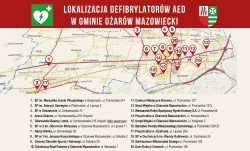 Zdjęcie do komunikatu: Lokalizacje AED na terenie gminy Ożarów Mazowiecki